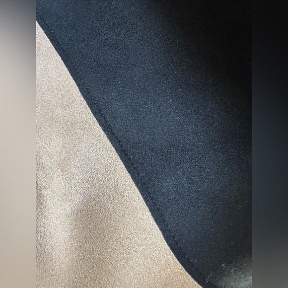 Zara Colorblocked Faux Suede Mini Skirt - Size Medium - Picture 7 of 7